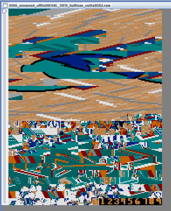 Extracted NBA Live 97 gameplay court graphic from EA Huffman data