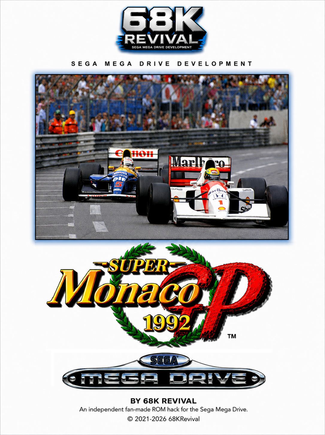 Super Monaco GP 1992 cover artwork
